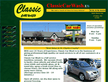 Tablet Screenshot of classiccarwash.us